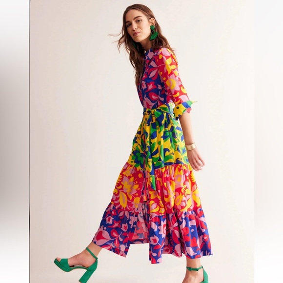 Boden Flo Cotton Midi dress - Picture 2 of 12